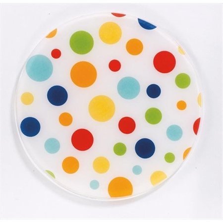 ANDREAS Andreas TR-63 Dots White Silicone Trivet - Pack of 3 TR-63